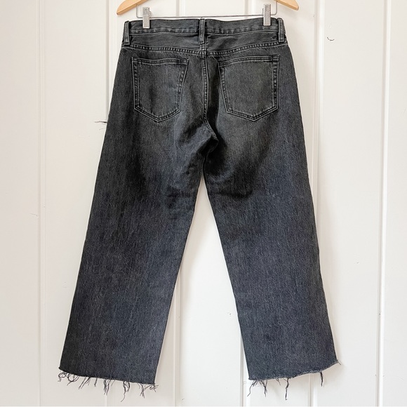 Simon Miller Cropped Wide Leg Jean in Washed Grey - Picture 3 of 5